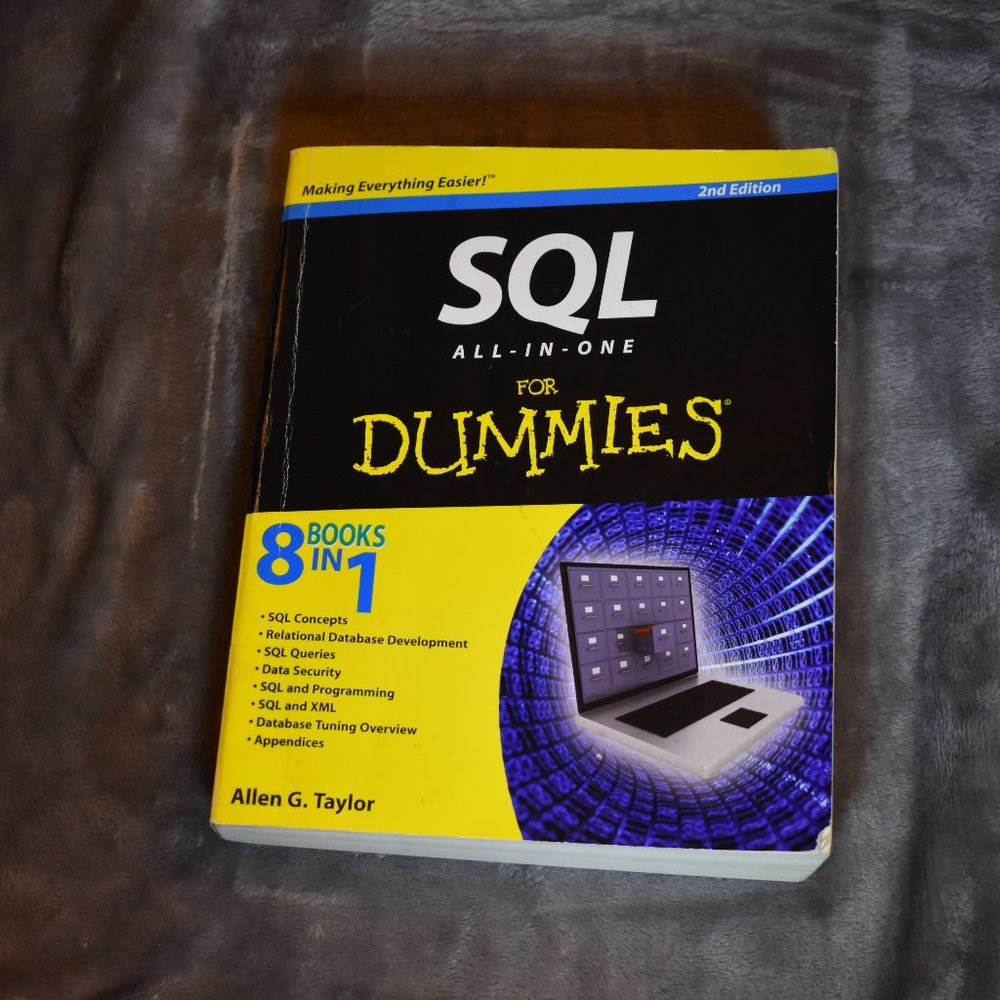 Used SQL All-in-One For Dummies Book